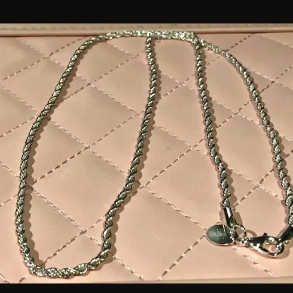 925 silver twist unisex necklace